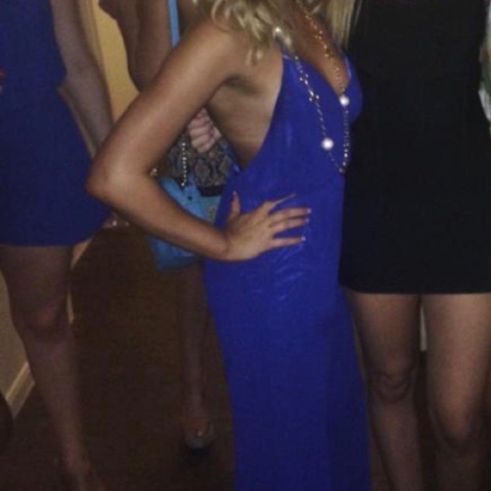Blue jumpsuit